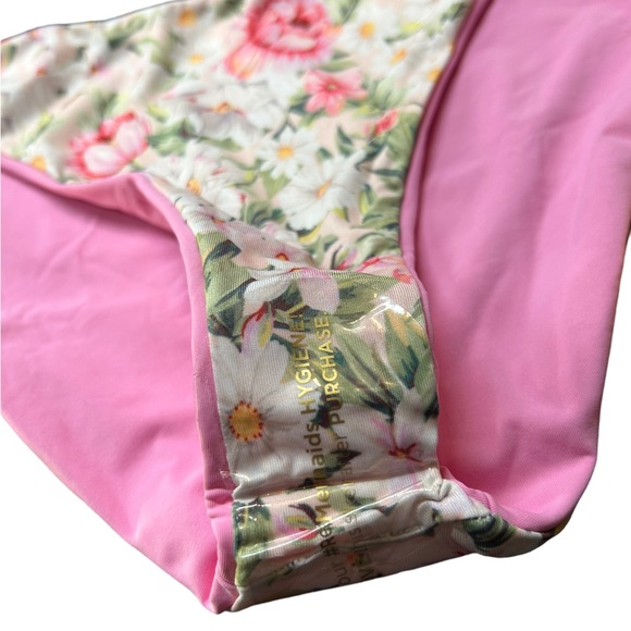 MAAJI women’s eco friendly reversible pink & floral bikini bottoms size XL NWT - Picture 6 of 7